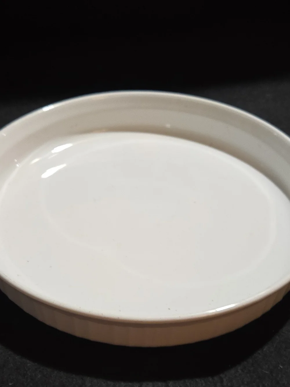 Corningware White Porcelain Casserole Dish And Quiche Dish